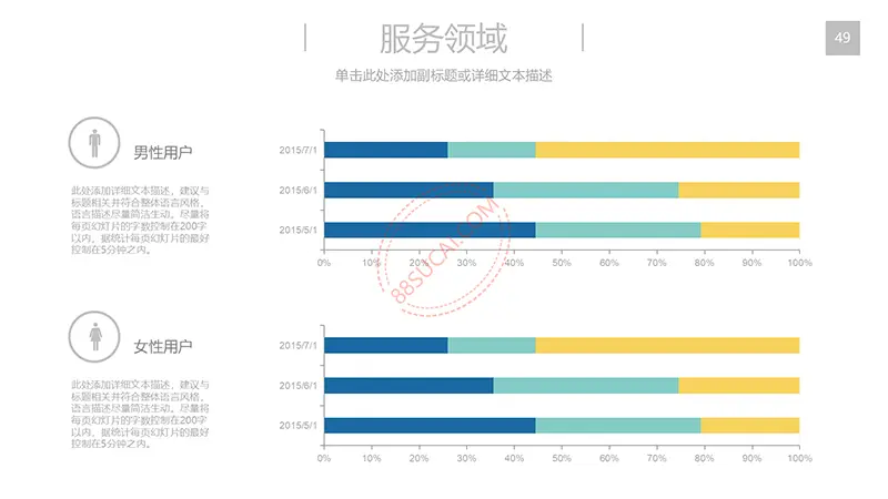 带团队介绍的商务工作计划总结PPT演示模板